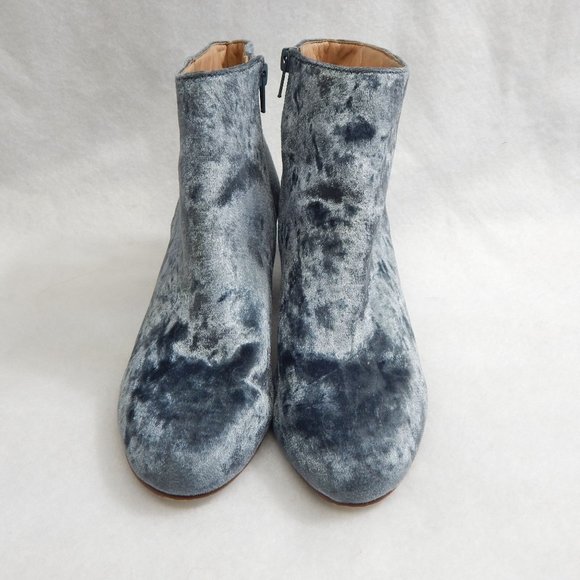 Steve Madden Womens Blue Faux Suede Heel Booties Size 7.5M - Picture 2 of 8